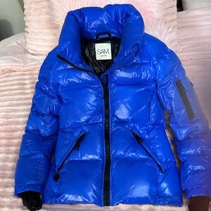 SAM- Women’s coat size L (fits smaller) Royal Blue. Very nice & high quality
